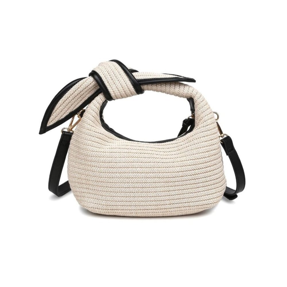 New Urban Expression Paloma Knot Straw Bag